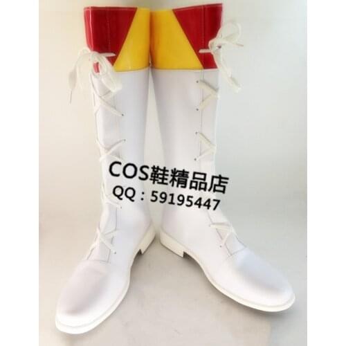 AKB48 White Halloween Long Cosplay Shoes Boots X002