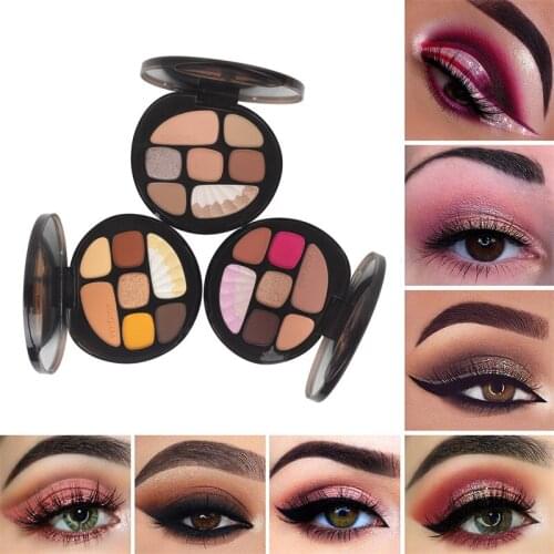 Coloured Glass 8 Color Eyeshadow Makeup Palette Matte Glitter Blush Highlight Long Lasting Smooth Pigmented Waterproof Cosmetics