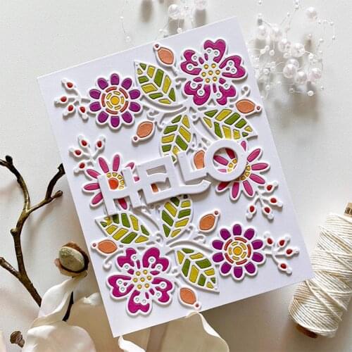 Panalisacraft Flower lace background Metal Cutting Dies Stencils for DIY Scrapbooking/album Decorative Embossing DIY Paper Cards