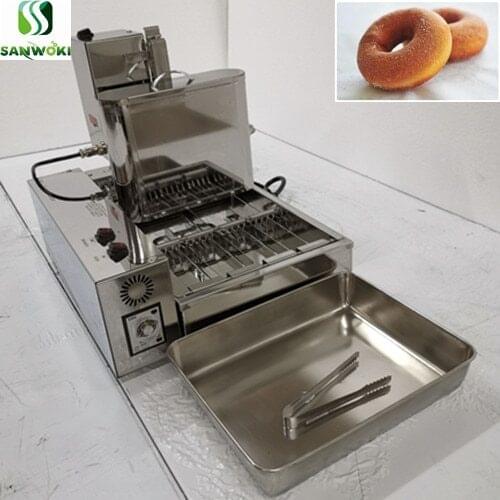 Electric doughnut frying machine full automatic 4 rows mini donut machine doughnut making machine circle donut Fryer maker