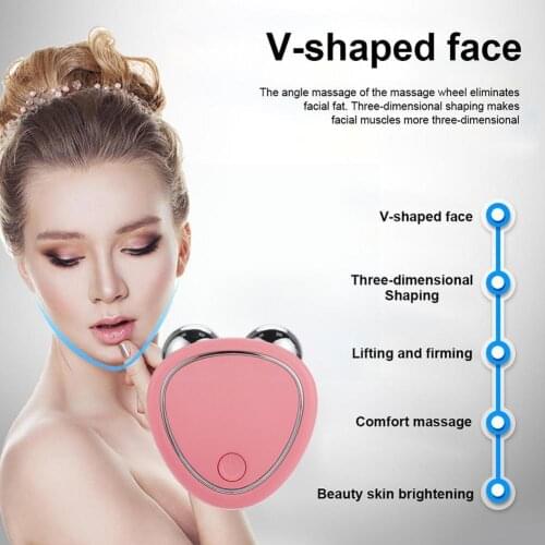 Massager Face Lift Machine Roller EMS Microcurrent Beauty Charging Skin Rejuvenation Wrinkle Remover Tightening Y6M5