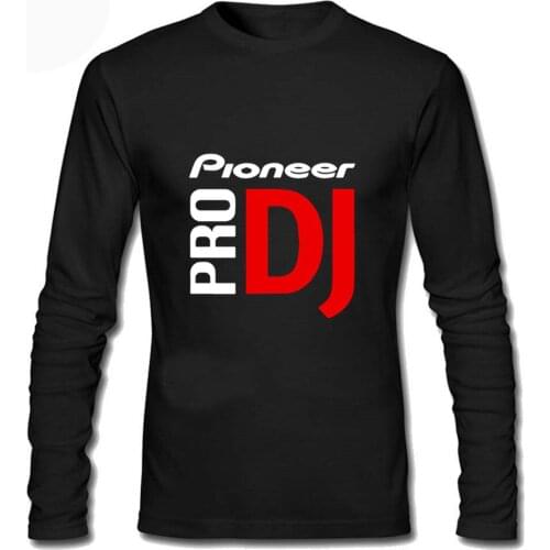 Men Tee Shirt Pioneer Pro DJ T-Shirts Mens Long Sleeve T-Shirts Koszulki Meskie Poleras Hombre Cotton Tops Tees Tshirt 2XL