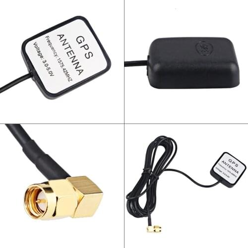 A BEND/Right Angle Enhanced GPS Receiver GPS Antenna SMA Connector 3 M 1575.42 MHz Motorcycle Automatic GPS Accessories