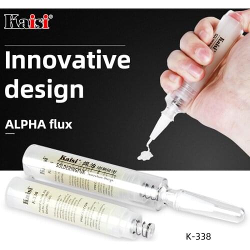 Kaisi K-338 Solder Flux BGA PCB No-Clean Solder Paste Welding Advanced Oil Flux No corrosion 10cc Soldering Repair Paste