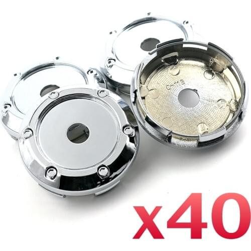 40 Pcs Custom Logo Wheel Center Cap 6 Decorative Screws Rim Badge Holder 66mm Fit For LM Rim XXR Wheel Accessories