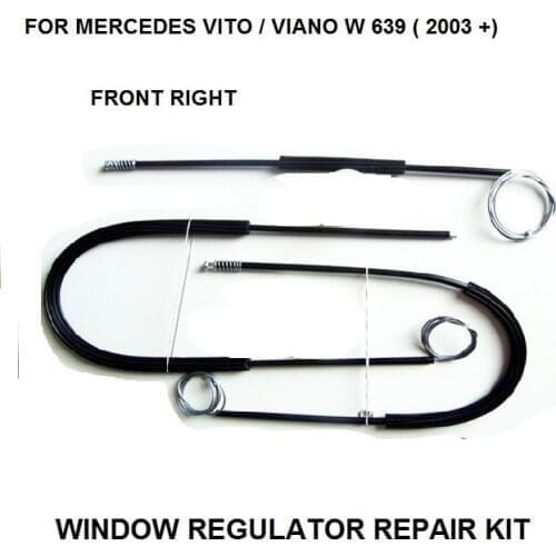 FOR MERCEDES VITO / VIANO W 639 WINDOW REGULATOR REPAIR KIT FRONT-RIGHT FROM 2003