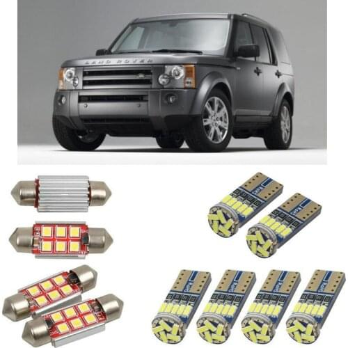 Interior led Car lights For Land Rover discovery 3 L319 bulbs for cars License Plate Light 14pc