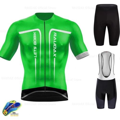 Green Red Mens 2021 New Summer Mountain Bike Cycling Suit Suit Bib Shorts Quick-drying Clothes Breathable Perspiration