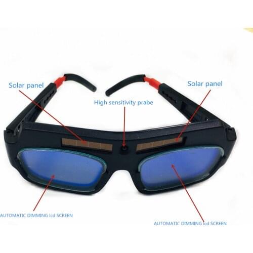 Automatic Dimming Welding Glasses Anti-Glare Goggles Argon Arc Welding Glasses