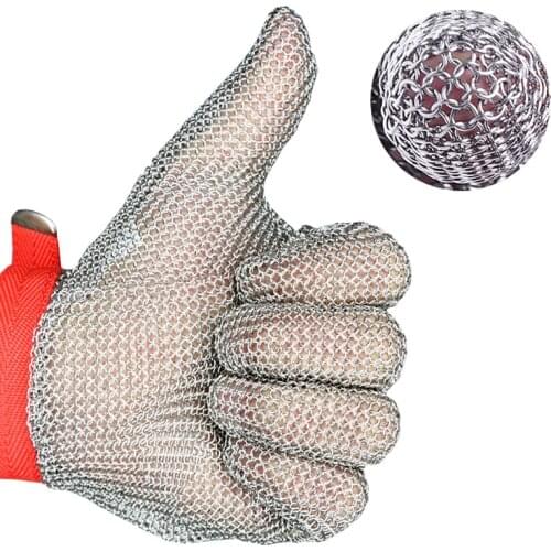 Stainless steel anti cut gloves food processing Glass cutting guantes corte Wearable Does not rust cut proof gloves