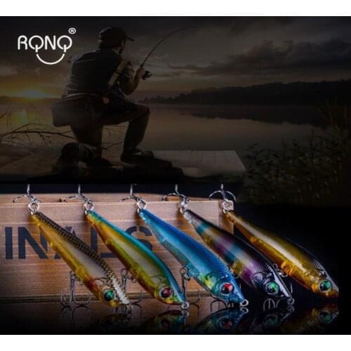 RQNQ 1pc Top Fishing Bait 5 Color Minnow Fishing Lure 8CM/13G Fishing Tackle 6# Hook Retail Box Packaging Fishing Lures
