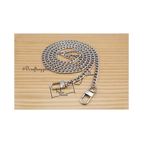 Bag chain purse chain for bag metal shoulder chain cross body shoulder strap chain nickel 120 cm CF27