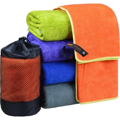 Sunland 60cmx120cm Microfiber Hair Drying Towel Sports Towel bath Towel With Bag For Travel Outdoor Camping Gym Workout 1 Pack