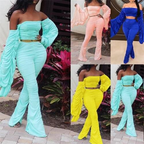 Tube top long sleeve pleated two-piece sexy slim bodysuit lady eveing club party pencil pant sexy womens jumpsuit rompers