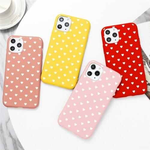 TPU Heart Cover For Samsung Galaxy A51 A71 A40 A50 A70 A10 A20 A21 A20E A30 Note 8 9 10 S8 S9 S10 S20 Plus Ultra S10E M30S Case