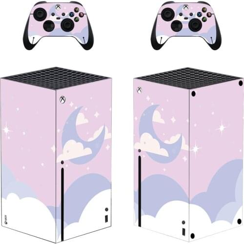 Starry Sky Cloud Skin Sticker Cover for Xbox Series X Console and Controllers Series X Skin Sticker Decal Vinyl