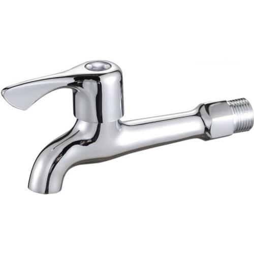 Fast On Faucets Drain Water Tap Long Duct Single Handle Wall Mounted Installation Faucet