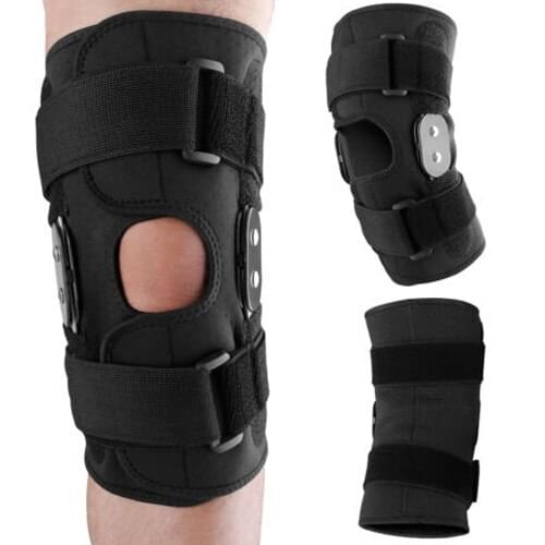 1 Pc Unisex Knee Pads Patella Support Protective Sport Knee Brace Adjustable Hinged Stabilizer Fitness Safety Knee Protecter