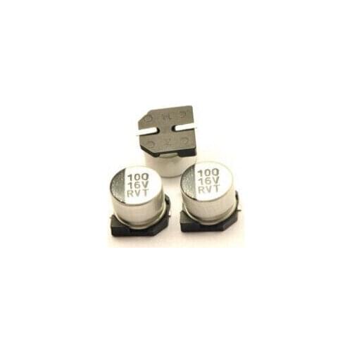 100PCS 16V 100UF SMD Aluminum electrolytic capacitors good quality
