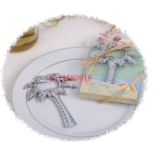 100pcs/lot Free Shipping Palm Tree Bottle Opener Wedding bridal shower favor gift