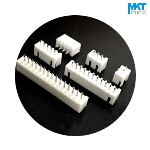 100Pcs XH 2.54mm Pitch XH2.54 Straight Pin Male Box Header Wafer Sample 6P 7P 8P 9P