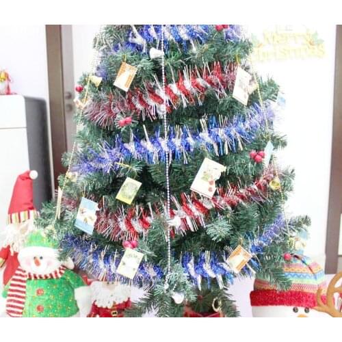 2M Colorful Garland Ormament Bar Christmas Tree Decoration for Outdoor Party Supplies Wedding Festival Birthday Decor
