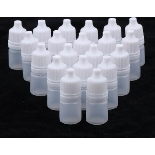 20 Pieces Mini Refillable Empty Eye Drops Makeup Cosmetic Travel Bottles 3ml