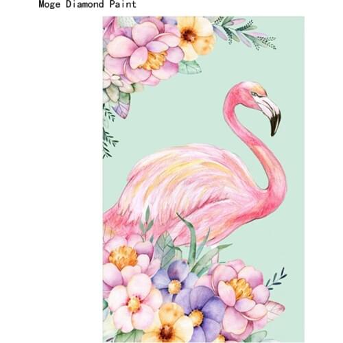 DIY 5D Diamond Embroidery Animal,Flamingo Full Rhinestone5D DIY Diamond Painting Cross Stitch Phoenicopteridae Diamond Mosaic