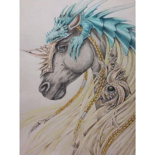 Animals diamond painting unicorn horse 5d diamond embroidery art rhinestone mosaic drawing pictures children craft toys gifts