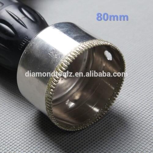 Talentool 80mm Diamond Hole Drill Bit Diamond Glass Core Bit Hole Saws for Kitchen, Bathroom, Shower, Faucet