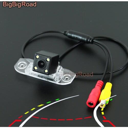 BigBigRoad For Volvo XC60 XC 60 XC70 XC 70 XC90 XC 90 2002 2013 2014 Car Intelligent Dynamic Trajectory Tracks Rear View Camera
