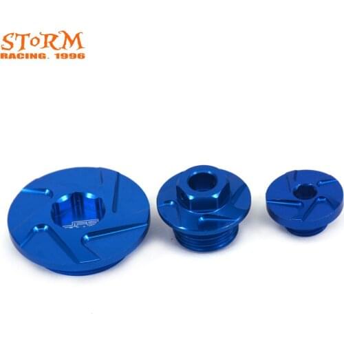 CNC Billet Engine Timing Cover Oil Filter Plugs Bolts Set For YAMAHA YZ250F YZF250 01-13 YZ450F YZF450 03-05 WR250R WR250X 07-16