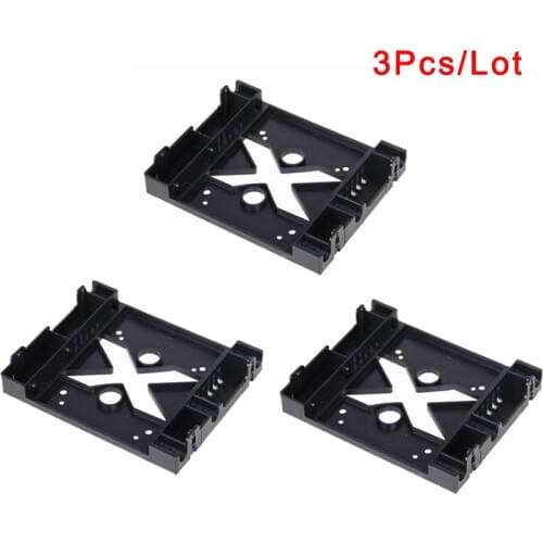 3Pcs/Lot 2.5" to 3.5" SSD HDD Hard Drive Holder Mount Bracket Converter Adapter 5.25 Optical Drive Position For PC