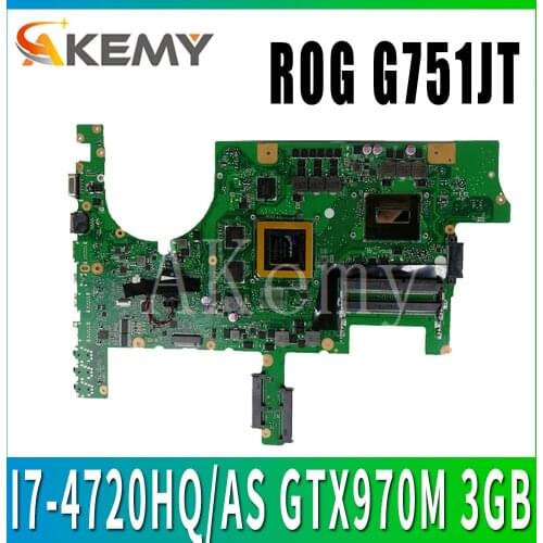 G751JT MB_0M/I7-4720HQ/AS GTX970M 3GB 90NB06M1-R00040 Mainboard for ASUS ROG G751JT G751JY G751JL G751J G751 laptop motherboard