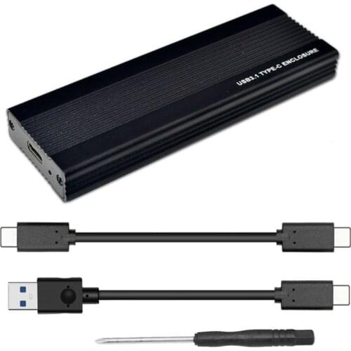 H1111Z NVME SSD Enclosure PCIE M.2 to USB 3.1 Type-C Adapter USB C 10Gbps RTL9210 M2 M Key PCIE Hard Drive Disk External Box M2