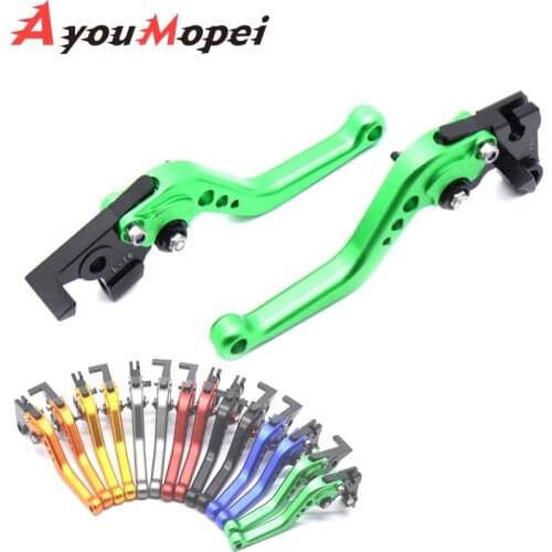 Short Brake Clutch Levers For KAWASAKI VERSYS 1000 ZX6R ZX-6RR ZX9R ZX10R ZX12R NINJA Z1000 ZZR600 Motorcycle Adjustable