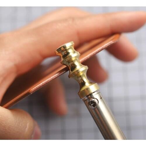 Brass multi-layer ironing head, soldering iron, copper head, diy leather trimming