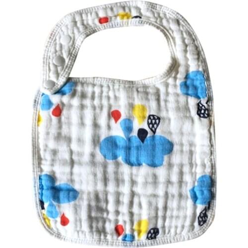 100% Cotton Muslin Baby Bibs 8 layers Bandana Baby Girls Boys Bibs Burp Cloths Baby Clothing Towel Bandanas Burp Cloths