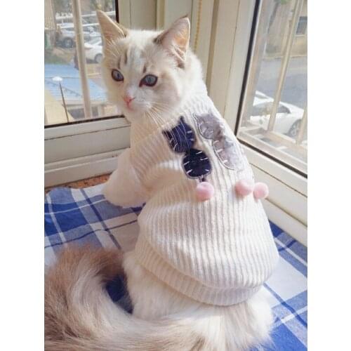 New Year Autumn Winter Sweater Warm Dog Cat Clothes Kitten Puppy Clothes Cute Hoodies Cute Pet Costume