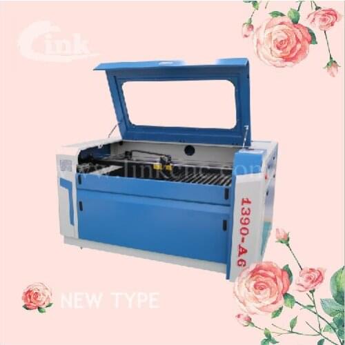 Portable laser cutting machine with beijing reci co2 laser tube/3d laser engraving machine price for wood/acrylic/glass/shoes 90