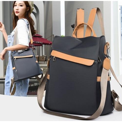 Simple Women Backpack for Girls Waterproof Oxford Rucksack Female Student Scholl Bag Classic Anti Theft Bagpack Ladies Back Pack