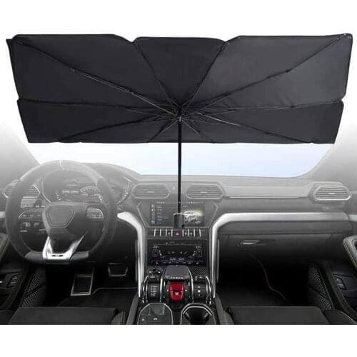 Foldable Car Windshield Sun Shade Umbrella for 120cm 140cm Car UV Cover Sunshade Heat Insulation Front Window Interior Protecti