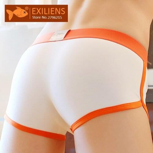 EXILIENS New Mens Underwear Boxer Men Cotton Boxers Hombre Badge Cuecas Masculina Boxershorts Man Panties Homme Size M-3XL 0808