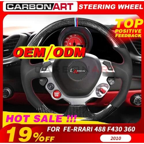 Carbon fiber steering wheel FOR FE-RRARI 488 F430 360 carbon fiber steering wheel carbon interior FOR FE-RRARI 488 F430 360