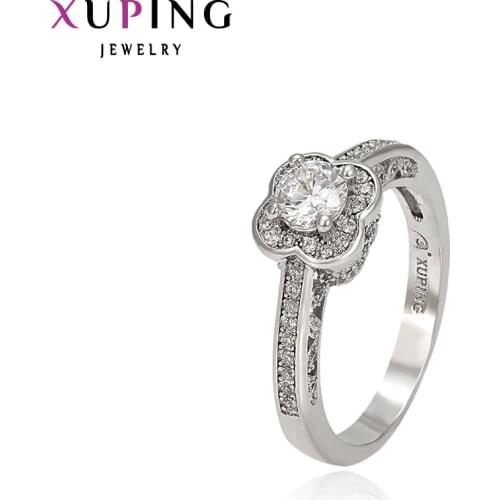 Xuping Fashion Elegant Ring Promotion Synthetic Cubic Zirconia for Women New Style Jewelry Gift 13300