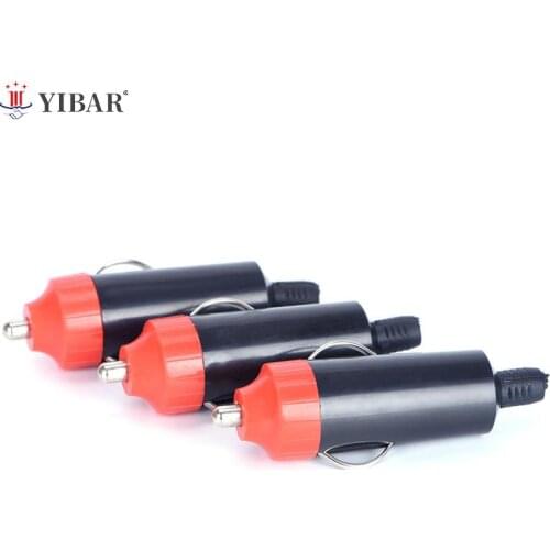 1pc Replacement DC 12V Car Cigarette Lighter Male Socket Plug Connector Black