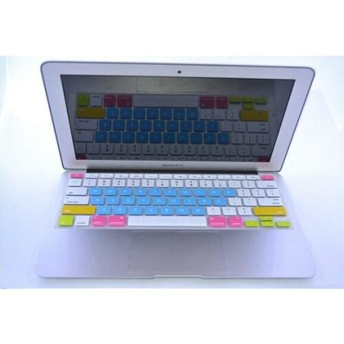 2pcs hot sweet Candy Colorful US version Keyboard skin Cover for macbook air/pro/pro retina 13.3 15.4 have track MEAFO