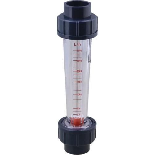235MM 300-3000L/H LZS-25 Plastic Tube Liquid Water Rotameter Flow Meter