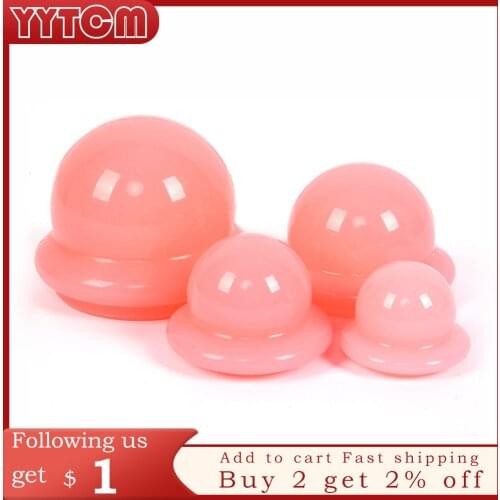 4pcs/set cup for Massage Body Cups Vacuum Cupping Ventosas vacuum bank Weight massage Cupping Apparatus vacuum cans jar therapy