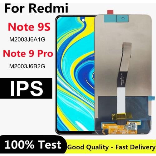 6.67" For Xiaomi Redmi Note 9S LCD Display Touch Screen Digitizer Assembly For Xiaomi Redmi Note 9 Pro LCD Screen